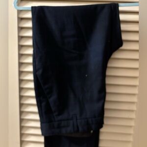 Barely worn navy blue plaid gap true straight pants size 8R